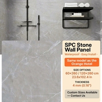 Panneau mural SPC imperméable et ignifuge, effet marbre, texture pierre, moderne, pour salle de bain, hôtel, revêtement mural anti-moisissure
