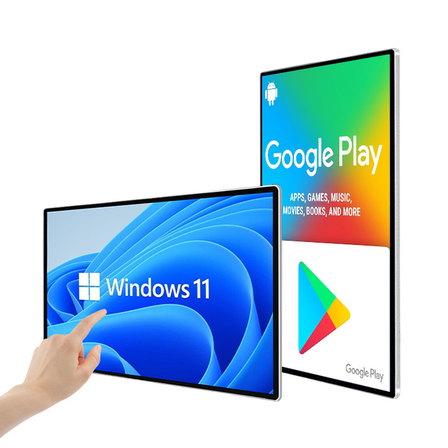 15 17 19 21.5 27 32 43 Inch Industrial Touch Screen Win10 I3 I5 Android Capacitive Touchscreen Lcd Monitor With Google Play