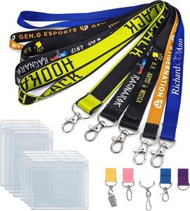 Manufacturer Custom Polyester Sublimation Lanyards with Silk Screen Printing No Minimum Order Personalized with Logo Custom