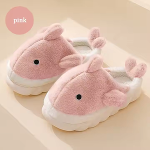 Bleu requin diapositives chaussure intérieur peluche animaux requin pantoufles chaussures plates maison pantoufles animaux en peluche pantoufles - Product Image 6