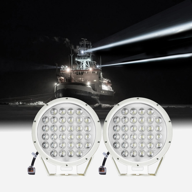 LED Marine Search Light 360 Degree Rotating for Boat & Trucks with Stainless Steel Mounting Bracket 320W 10-32VDC Piston