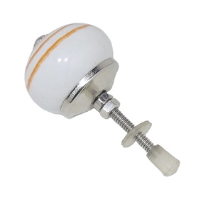 Vente chaude Orange Bandes Blanc Boutons En Céramique Industrielle Tiroir Armoire Poignée Tire Cuisine Chambre Appartement Armoire/Commode - Product Image 2