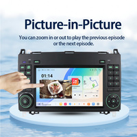 Système audio de voiture 2DIN intégré Linux 7 pouces avec écran tactile radio USB et TV pour Mercedes Benz B200