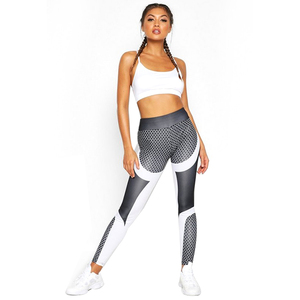 Mantequilla de canalé sin costura <span class=keywords><strong>Leggings</strong></span> Fit contorno polainas de Yoga - Product Image 4