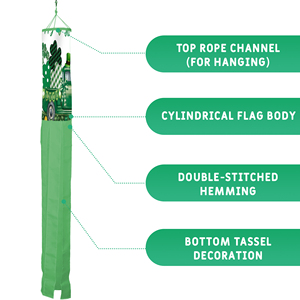 Decoración de Superficie para Ductos de Aire St. Patrick's Creek y Elk de 30*45CM con 6 Tiras de Gráficos Impresos Digitalmente de 5*60CM - Product Image 3
