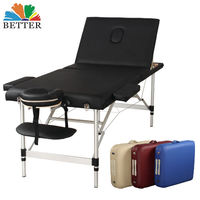 Tables de Massage de civière esthétiques portables pliables de haute qualité lit de Massage de cils faciaux réglables avec étui de transport