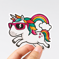Stiker Kertas Kustom Berkualitas Tinggi Buatan Pabrik, Stiker Potong Presisi, Stiker Kartun, Stiker Buku Catatan