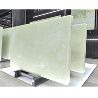 Dalles de pierre en onyx de jade vert poli personnalisées pour salle de bain, hall, salon, comptoir de cuisine et design moderne