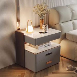 Meubles de chambre à coucher, station de charge moderne, lampes de <span class=keywords><strong>chevet</strong></span> multifonctionnelles, table de <span class=keywords><strong>chevet</strong></span> intelligente avec rangement et serrure intelligente - Product Image 1