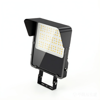 Projecteur LED de sécurité IP66 170LM/W 50W 75W 100W 150W 200W avec cellule photoélectrique, puissance et température de couleur réglables, éclairage extérieur pour jardin