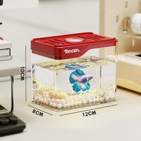 Nouveau Offre Spéciale Mini accessoires transparents pour animaux de compagnie éclairage LED Anti-chute bureau à domicile bureau créatif poisson rouge Aquarium aquarium