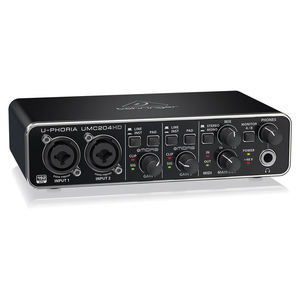 Carte son Behringer UMC204HD Audiophile, interface <span class=keywords><strong>audio</strong></span>/MIDI USB avec préamplis micro Midas |   Pour l'enregistrement de microphones et d'instruments - Product Image 4
