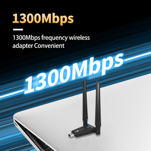 <span class=keywords><strong>ALFA</strong></span> 1300Mbps Tarjetas de red inalámbrica de doble banda AC1300 Antenas duales Adaptador USB inalámbrico de alta ganancia - Product Image 3