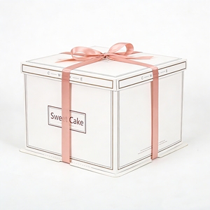 Scatole Rigide in Cartone Bianco Riciclabile con Manico e Finestra Trasparente per Cupcake, Caramelle, Biscotti, Pasticcini e Dolci - Product Image 6