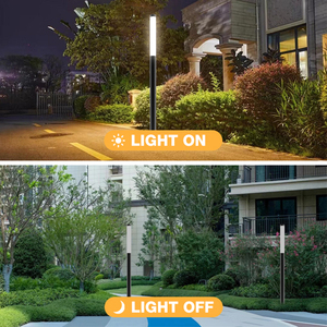 Nuovo Design di Lampioni da Giardino a LED Alimentati a Corrente Alternata, Impermeabili IP65, Moderne Luci da Esterno per Vialetti, Cortili e Parchi - Product Image 2