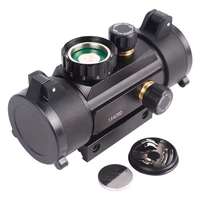Lunette de visée YINGJI Red Dot avec laser, optique de chasse, couvercle rabattable, point rouge 1X40 RDL, point rouge et vert, 4 réticules, lunette de visée 11/20 mm