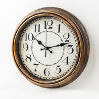 Jam Dinding Venesia |   Analog Klasik |   30cm |   Krim Pemutih |   Angka Arab |   Desain Tradisional |   Ditenagai Baterai