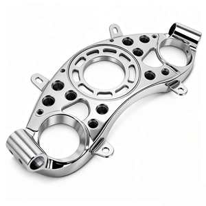 Support de fixation de triple fourche supérieur pour guidon, usiné CNC, pour la réduction de hauteur avant, compatible avec le dessin 3D du client Hayabusa - Product Image 2