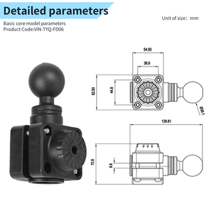 Support de sonar professionnel pour Garmin LiveScope LVS34 Électronique marine VIN-TYQ-FD06 - Product Image 2