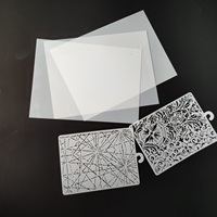 Feuille de pochoir en Mylar blanc laiteux réutilisable de 190 microns pour le gâteau en aérosol d'art artisanal et la décoration intérieure