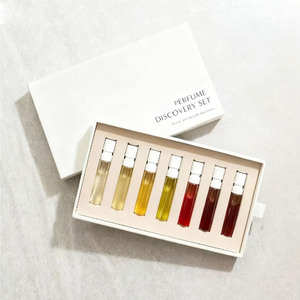 Custom Luxury 4 5 6pcs Sample <strong>Perfume</strong> 2ml 5ml 10m Black Kraft Paper Rigid Base and Lid <strong>Discovery</strong> Gift Set Box With Insert - Product Image 5