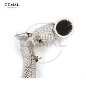 Ecnal pour 2017-2019 VW <span class=keywords><strong>GOLF</strong></span> <span class=keywords><strong>7</strong></span> <span class=keywords><strong>GTI</strong></span> MK7 2.0T Catalytic <span class=keywords><strong>Downpipe</strong></span> Heat Shield Competitive Head Section - Product Image 5