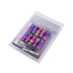 Bule-tuerca de rueda de carreras de titanio quemado, rosca de tornillo hueca, 12x1,5, para Toyota, Honda, Nissan - Product Image 6