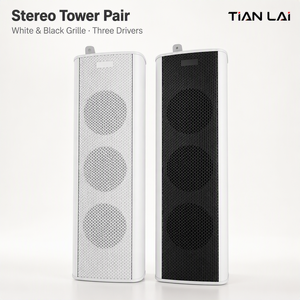 Columna <span class=keywords><strong>de</strong></span> Sonido para Exteriores TL-BT-5030 Blanca y Negra, 30W, Sistema Maestro-Esclavo con Control Remoto, AC 90-220V, 91dB, para Piscinas y Resorts - Product Image 2
