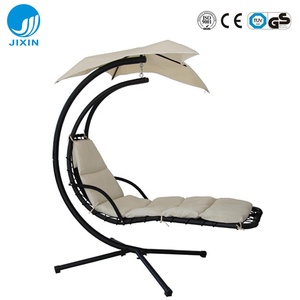 Moderno jardín al aire libre colgante chaise lounge silla con dosel soporte de arco de metal aire porche <span class=keywords><strong>columpio</strong></span> para muebles de patio - Product Image 4