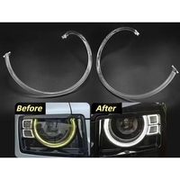 NOUVEAU Tube de phare DRL en acrylique, guide de lumière, bande lumineuse pour Land Rover Defender 2021 2022 2023