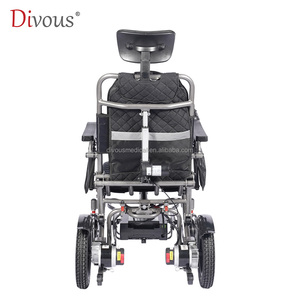 Fauteuil roulant électrique d'<span class=keywords><strong>occasion</strong></span>, fauteuil roulant électrique pliable à dossier réglable, fauteuil électrique pour batterie handicapée - Product Image 3