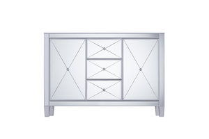 Tủ Tráng Gương Màu Bạc Sang Trọng Hiện Đại Hai Cửa 3 Ngăn Kéo Tủ Bàn Điều Khiển Dành Cho Khách Sạn Gia Đình - Product Image 5