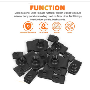 Assortiment d'écrous en U Winning Path Point M4 M5 M6 M8 M10 50 pièces pour garnitures intérieures de voitures et motos - Product Image 2