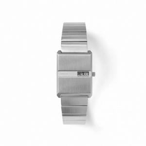 Reloj de Cuarzo Retro Minimalista con Correa de Acero Inoxidable Cuadrada de 26 mm, Pantalla Digital de Lujo, Resistente al Agua, Correa Moderna de 20 mm - Product Image 6