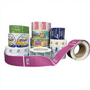 Étiquettes adhésives imperméables en PVC laminé de qualité <span class=keywords><strong>alimentaire</strong></span> avec logo de marque personnalisé <span class=keywords><strong>pour</strong></span> l'emballage de bouteilles de produits alimentaires, de boissons et de cosmétiques - Product Image 1