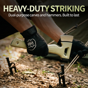 Kapak Camping Ringan Xhandle MT-77 Baja Tahan Karat 5Cr15MoV Multifungsi dengan Palu Perlengkapan Darurat untuk Hiking di Luar Ruangan - Product Image 3