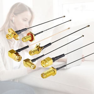 RF 1,13 Coaxial UFL U.FL W.FL a SMA <span class=keywords><strong>Cable</strong></span> hembra con <span class=keywords><strong>antena</strong></span> LTE GSM <span class=keywords><strong>Cable</strong></span> de extensión de cola de cerdo RF 10CM 15CM - Product Image 4