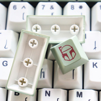 Bo-ba Fe-tt Keycaps Matériau Pbt durable 129 touches Dye-Sub Cherry Profile Keycaps pour clavier mécanique 61/87/104/108 Mx Switch