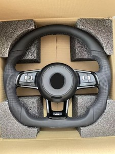 Volante de Cuero Clásico para VW <span class=keywords><strong>Passat</strong></span> Golf 4-8 MK4-7.5, Actualización Plug & Play para Modelos R/T6 GTI/GTD/<span class=keywords><strong>GTE</strong></span>/<span class=keywords><strong>Variant</strong></span>/R-Line - Product Image 2