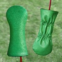 Vente directe d'usine : protection de golf à paillettes vertes n° 1 housse en bois, housse de club imperméable en velours épaissi en PU