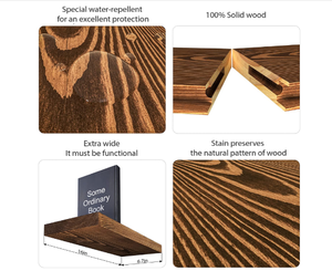 Cnlf Chất Lượng Cao Phòng Ngủ Lưu Trữ Trang Trí Tường Kệ Sách Kệ Gỗ Nổi Kệ - Product Image 4