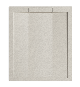 <span class=keywords><strong>Receveur</strong></span> <span class=keywords><strong>de</strong></span> <span class=keywords><strong>douche</strong></span> BMC ES-H2 carré beige avec cadre bordé, texture pierre naturelle, antidérapant certifié, <span class=keywords><strong>pour</strong></span> usage hôtelier, revêtement en gel pulvérisé non inclus - Product Image 1