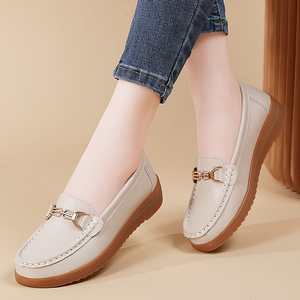 <span class=keywords><strong>Scarpe</strong></span> da donna autunno-estate stile coreano, larghezza ampia, con zeppa, suola morbida, comode per il lavoro quotidiano, slip-on, mocassini, <span class=keywords><strong>scarpe</strong></span> pigre - Product Image 2