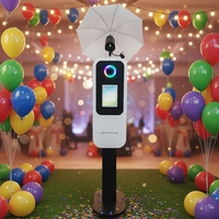 Cabina de Fotos Inteligente Moderna y Sencilla 2026, con Marco Metálico, para Bodas y Fiestas, Compatible con iPad y DSLR, con Estuche