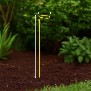 Soporte Circular Metálico para Plantas, Estaca para Plantas Trepadoras, Soporte para Enredaderas de Jardín - Product Image 5