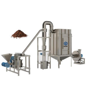Fresadora de cáscara de cacao directa de fábrica Molino automático de clasificación de aire Pulverizador de cáscara de cacao Componentes de núcleo de bomba de motor CE - Product Image 1