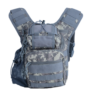 DFC01 10L Sac à bandoulière tactique en daim imperméable avec système Molle pour appareil photo, pochettes d'épaule en camouflage - Product Image 5