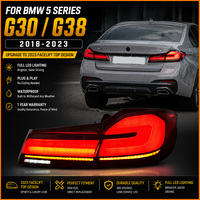 Pour BMW Série 5 G30 G38 2018-2023, mise à niveau de pré-LCI à LCI, feux arrière LED dynamiques séquentiels fumés, ensemble de feux arrière