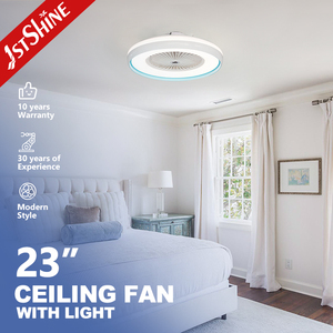 1stshine Ventilateur de plafond à LED Dimmable LED Light Smart Control APP 7 pales acryliques Ventilateur de plafond monté - Product Image 1