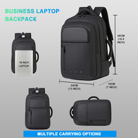 Nouveauté 2026 : Sac à dos professionnel 17 pouces, avec port de chargement USB-C, grande capacité, idéal pour ordinateur portable, directement de l'usine pour usage quotidien